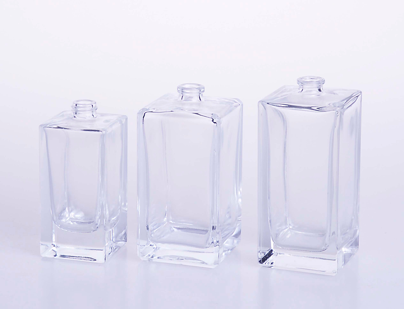 50ml 100ml 可定制扁平方形玻璃香水瓶